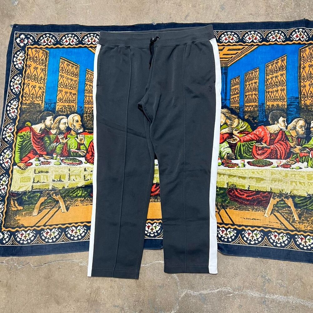 Polo Ralph Lauren sweatpants Size xl grey with White side stripe polo horse